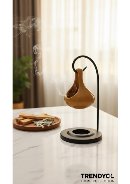 Seramik Askılı Buhurdanlık Bal Karamel – Aromaterapi