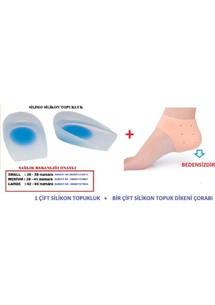 Ortopedik Jel Topukluk Tabanlık Topuk Dikeni Için %100 Jel 2 Adet Çorap modelleri