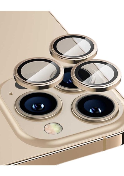 Iphone Uyumlu Temper Camlı Alüminyum Kamera Lens Koruyucu