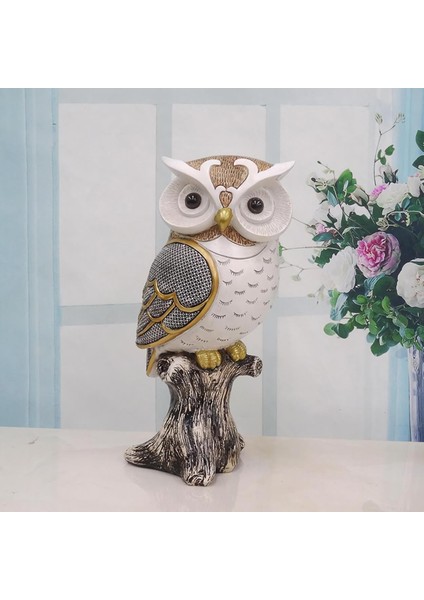 Lüks Işlemeli Feng Shui Baykuş Heykeli 20CM Dekoratif Biblo Masa Üstü Obje Ev Ofis Yeni Yıl Hediyesi fiyatları