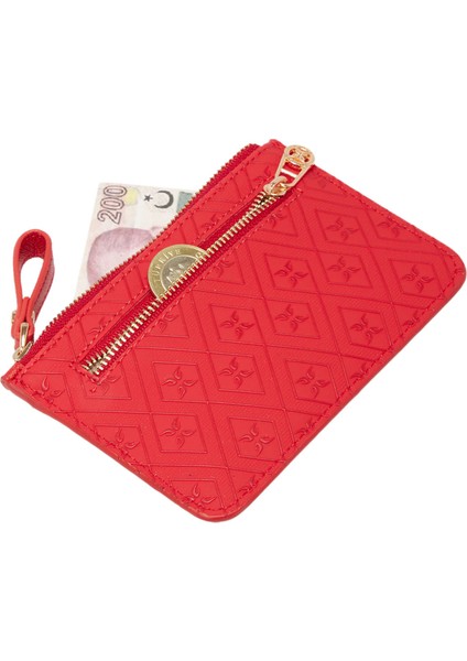 Kırmızı Print Kadın Cüzdan - S1CB00055821-S4R fiyatları