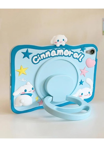 Cinnamorol Karakterli Dayanıklı Çocuk Tablet Kılıfı Standlı Eğlenceli Koruyucu Kapak