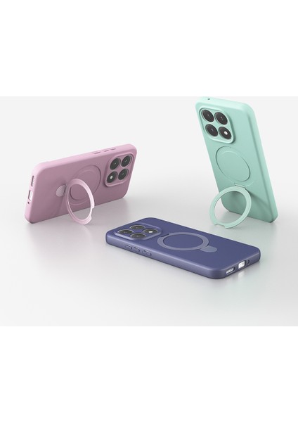 Xiaomi Redmi Note 13 Pro 4g Kılıf Magsafe Halkalı Extra Standlı Içi Kadife Yumuşak Renkli Silikon Samara Kapak fırsatları