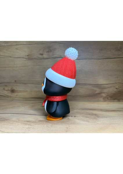 Yılbaşı Noel Temalı Sevimli Penguen Figür