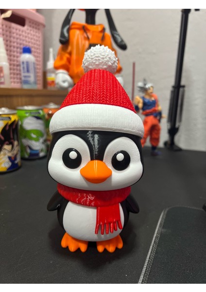 Yılbaşı Noel Temalı Sevimli Penguen Figür