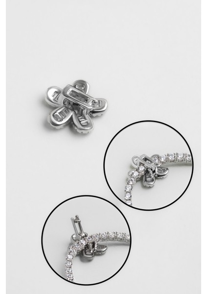 Papatya 18 Ayar Beyaz Altın Kaplama Gümüş Charm fırsatları