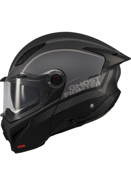 Ghostfighter Sv Bitone C12 Dark Grey Motosiklet Çene Açılır Kask