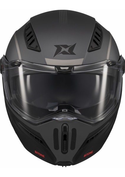 Ghostfighter Sv Bitone C12 Dark Grey Motosiklet Çene Açılır Kask modelleri