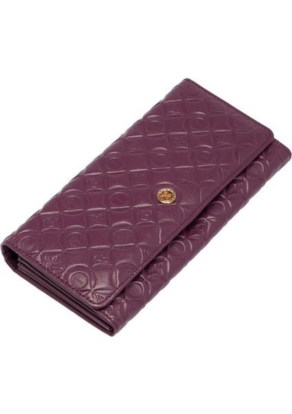 Mor Hakiki Deri Kadın Cüzdan - S1CB00005783-R8G