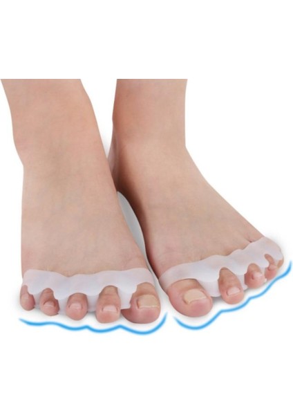 Silikon Hallux Valgus Önleyici – Parmak Ayırıcı Ortopedik Düzeltici | Esnek, Konforlu Ayak Sağlığı