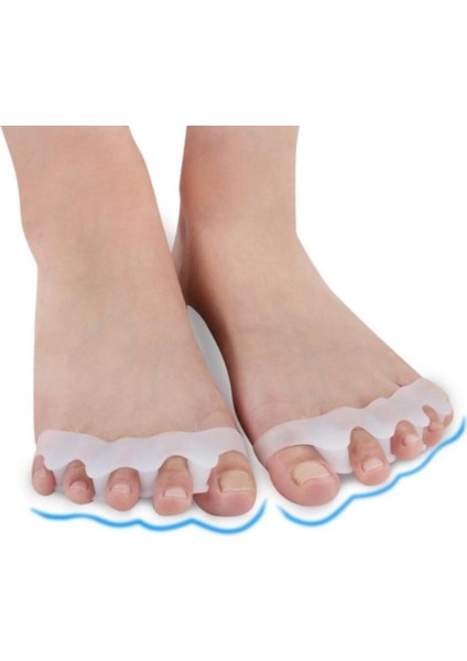 Silikon Hallux Valgus Önleyici – Parmak Ayırıcı Ortopedik Düzeltici | Esnek, Konforlu Ayak Sağlığı
