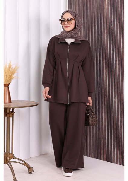 Fermuarlı Ikili Oysho Takım 6058 Kahverengi fiyatları