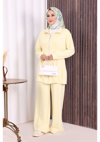 Fermuarlı Ikili Oysho Takım 6058 Sarı fiyatları