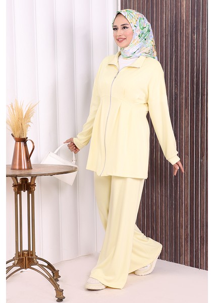 Fermuarlı Ikili Oysho Takım 6058 Sarı fırsatları