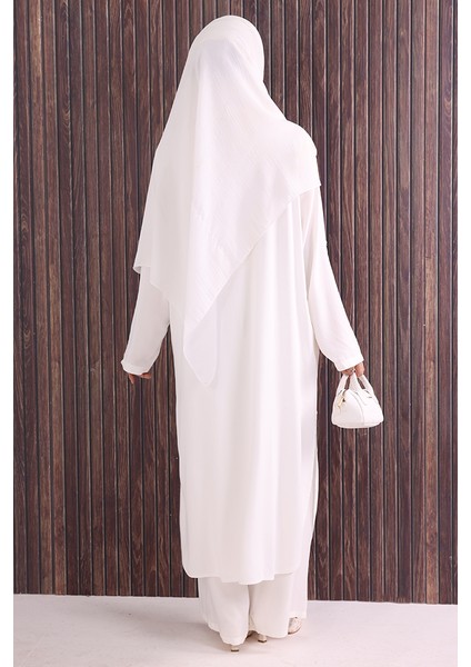 Düğmeli Ikili Takım 6057 Ekru fırsatları