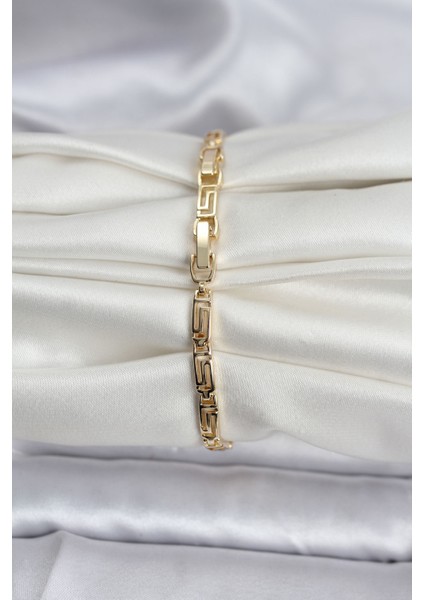 14K Gold Renk Kaplama Zirkon Taşlı Baget Model cm Kadın Bileklik fiyatları