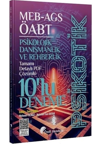 Özdil Akademi Öabt Meb-Ags Psikolojik Danışmanlık ve Rehberlik Psikotik 10 Deneme Çözümlü