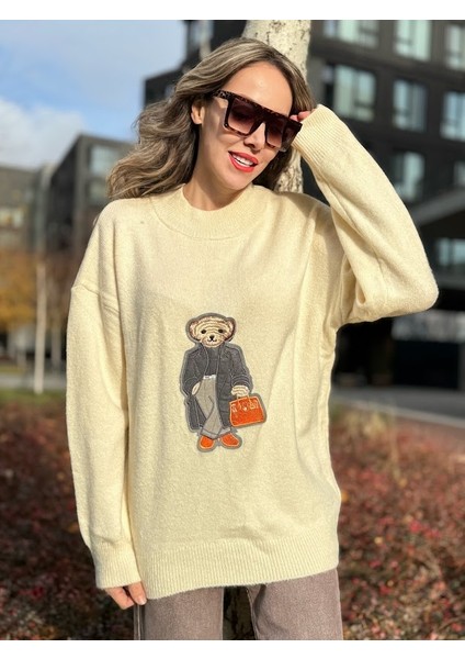 Teddy Nakışlı Kazak modelleri