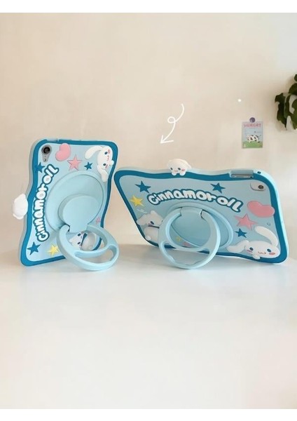 Cinnamorol Karakterli Dayanıklı Çocuk Tablet Kılıfı Standlı Eğlenceli Koruyucu Kapak modelleri