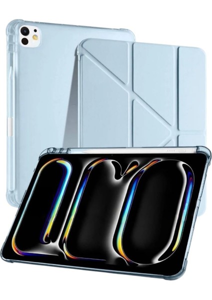 Ipad Uyumlu Trifold Yumuşak Akıllı Uyku Modlu Tablet Kılıfı