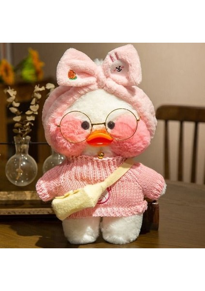 Lalafanfan Ördek 30 cm Karikatür Gözlüklü Ithal Hediyelik Oyuncak