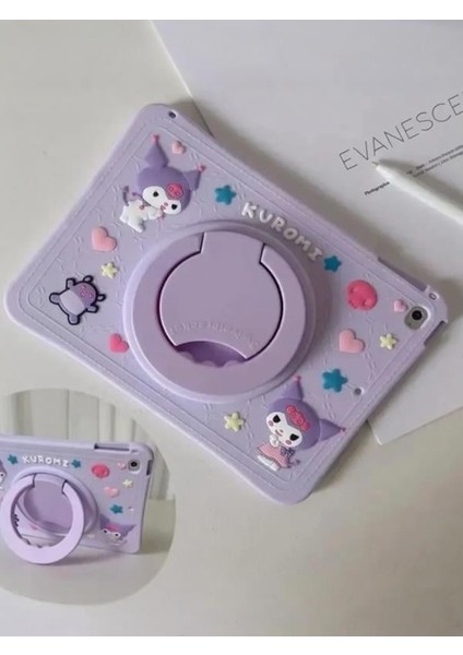 Kuromi Karakterli Dayanıklı Çocuk Tablet Kılıfı Standlı Eğlenceli Koruyucu Kapak fiyatları