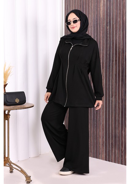 Fermuarlı Ikili Oysho Takım 6058 Siyah indirimleri