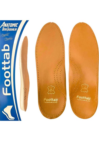 Comfort Deri Ayakkabı Tabanı, Ortopedik Ayakkabı Tabanlığı, Ark Takviyeli Içe Basma Tabanlık, Kahve