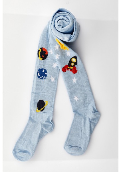 Erkek Külotlu Çorap Uzay Tema Desen Pamuklu 3'lü fiyatları