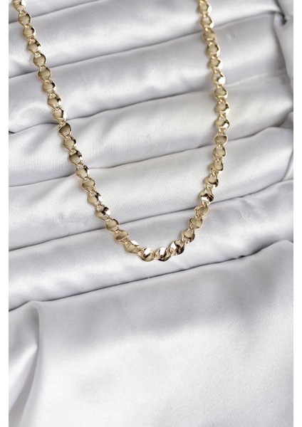 14K Gold Renk Kaplama Zincir Model cm Kadın Kolye