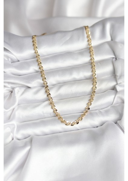 14K Gold Renk Kaplama Zincir Model cm Kadın Kolye fiyatları