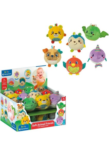 17683 Baby Clementoni - Yumuşak Hayvan Arkadaşlar -1 Adet Stokta Olan Gönderilir fırsatları