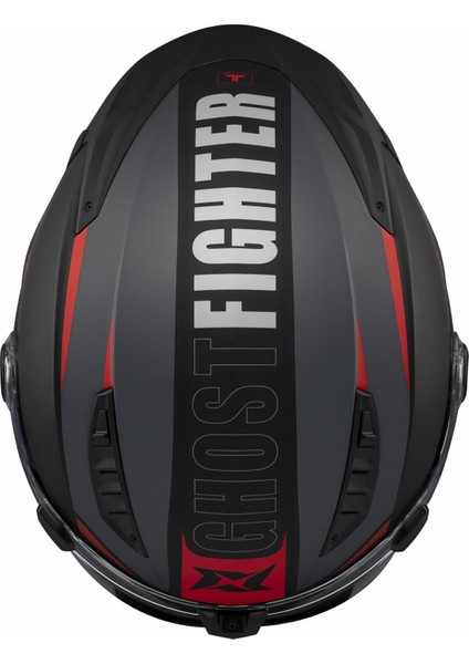 Ghostfighter Sv Maniac B5 Black Red Motosiklet Çene Açılır Kask fırsatları