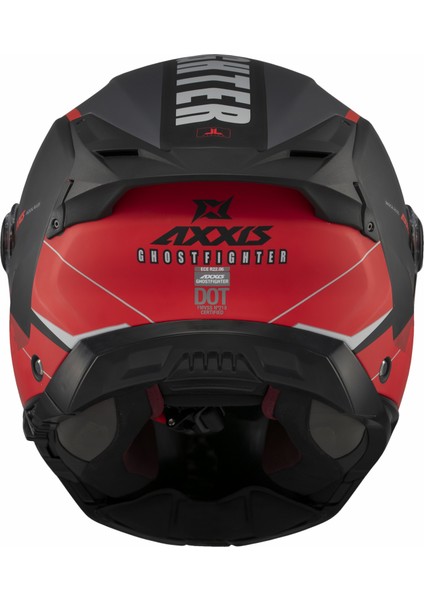 Ghostfighter Sv Maniac B5 Black Red Motosiklet Çene Açılır Kask indirimleri