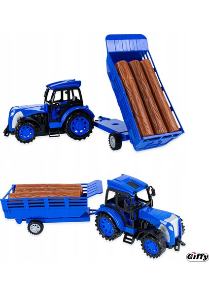 Uzaktan Kumandalı Römorklu Traktör Şarjlı Full Fonksiyon Çiftlik Hayvanı Odun Hediyeli 3 Renkli fiyatları