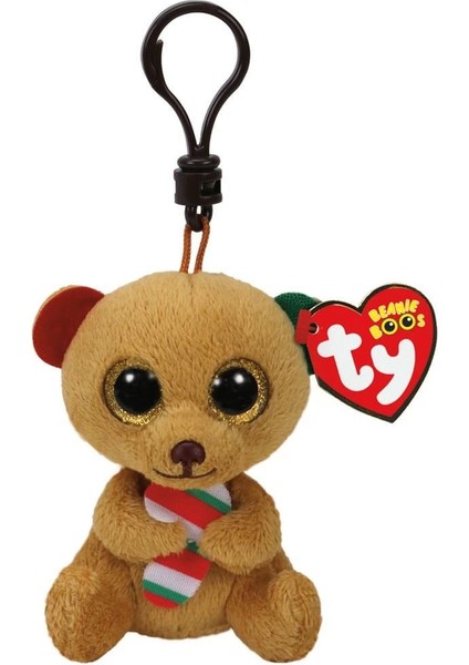 Ty Bella - Brown Bear W/candy Cane Peluş Anahtarlık fiyatları
