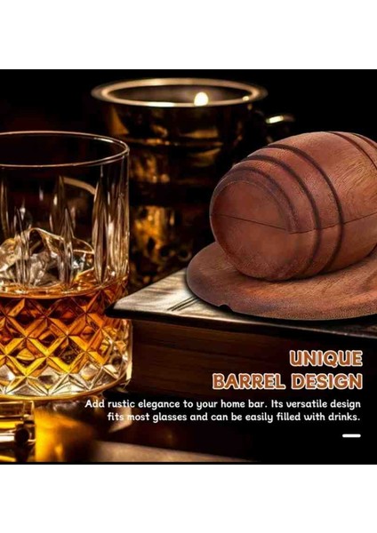 Ahşap Varil Tarzı Tütsülendirme Seti 4 Parça Setli (Elma Kiraz Armut ve Ceviz) modelleri