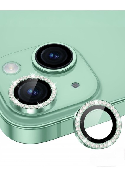 Iphone Uyumlu Parlak Taşlı Kamera Lens Koruyucu