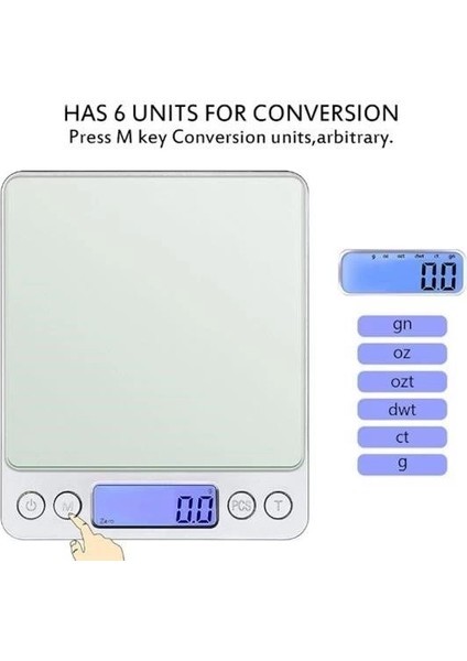 Dijital Hassas Mutfak Terazisi Hassas Tartı 2000 Gr/01 gr Hassasiyet fiyatları