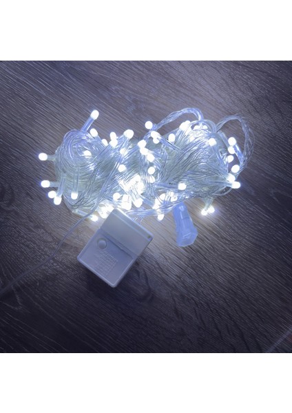 10M 100 LED Damla Uçlu Beyaz Işık Şeffaf Kablo Mz-17-1 fiyatları
