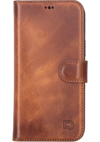 Apple iPhone 13 Pro Max Uyumlu Deri Cüzdanlı Kılıf Antik Taba fiyatları