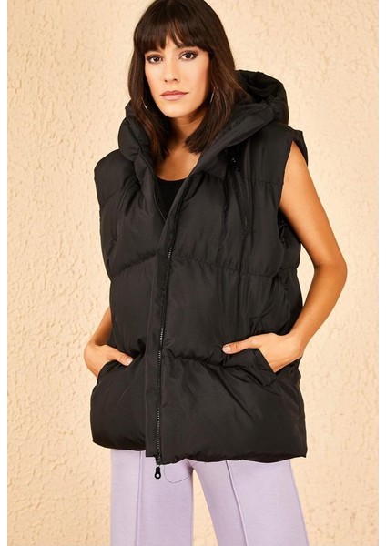 Kadın Kapüşonlu Şişme Yelek fiyatları