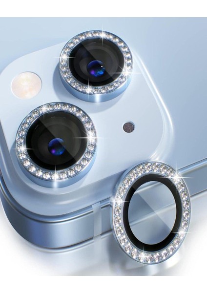 Iphone Uyumlu Parlak Taşlı Kamera Lens Koruyucu