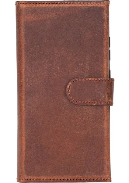 Samsung Galaxy S25 Ultra Uyumlu, Hakiki Deri, El Yapımı, Cüzdanlı Kılıf, Antik Kahve fiyatları