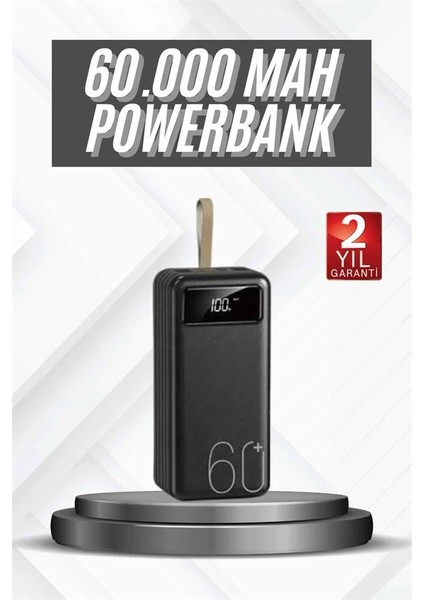 Hızlı Şarj 4 Çıkışlı Powerbank 60.000 Mah Taşınabilir Dijital Göstergeli fiyatları