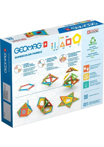 Geomag Supercolor Panels Manyetik Zeka Oyunu 52 Parça fiyatları