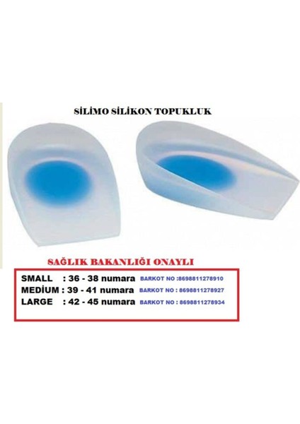 Ortopedik Silikon Epin Topukluk Topuk Dikeni Tabanlık Topuk Ağrısı 1 Çift fiyatları