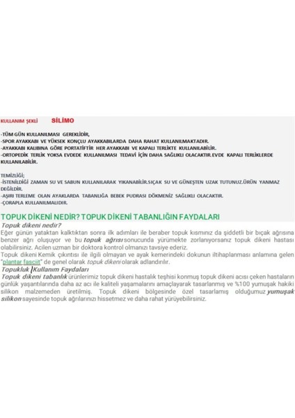 Ortopedik Silikon Epin Topukluk Topuk Dikeni Tabanlık Topuk Ağrısı 1 Çift fırsatları