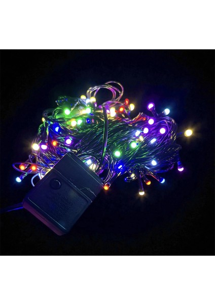 10M 100 LED Damla Uçlu Rgb Işık Siyah Kablo Mz-17-2