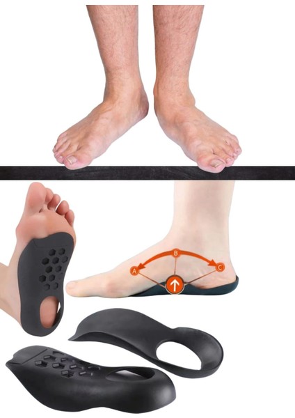 Içe Basma ve Düz Taban Önleyici-Düzeltici Ortopedik Tabanlık Ayakkabı Tabanlık Topuk Yastığı fiyatları